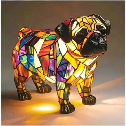 Animal resin LED night light lamp