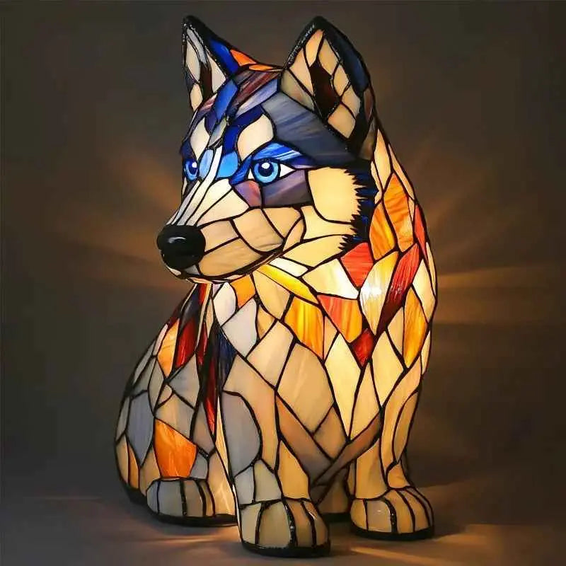 Animal resin LED night light lamp