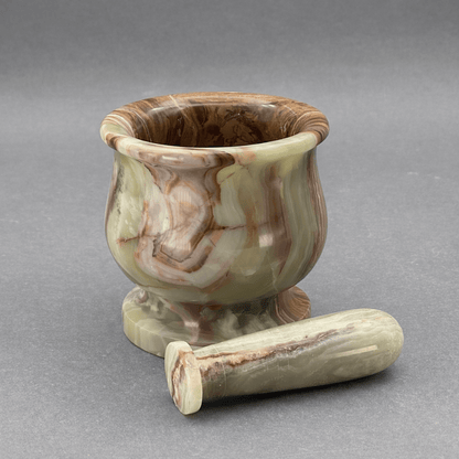 Carved Onyx Mortar and Pestle (1 Piece)